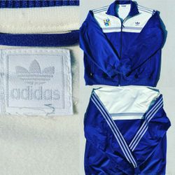 Adidas Vintage 90's rare jacket 3 stripe Yezzy all star sweater jersey Sz XL