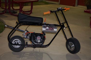 212 mini bike goes around 55-60 gts frame all black