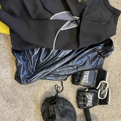 sauna suit and work out gear