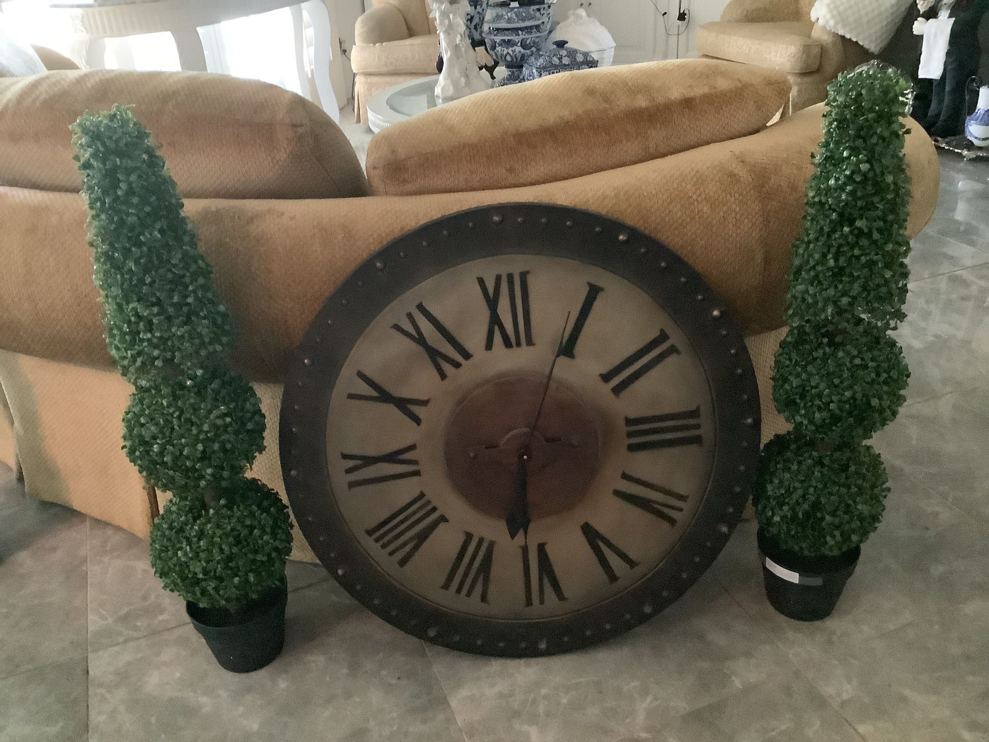 30” Metal Decor Clock