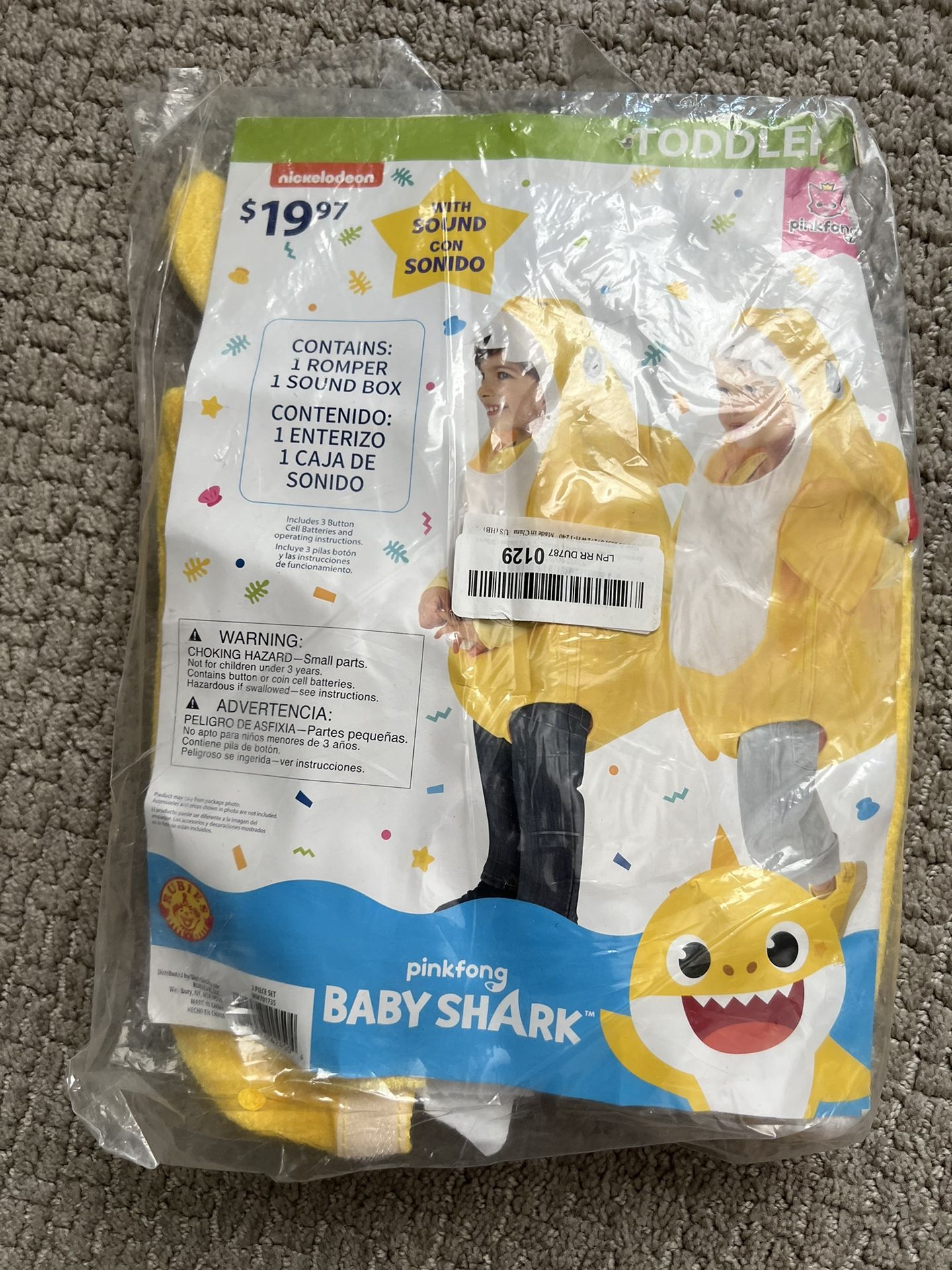 Baby Shark Toddler Costume