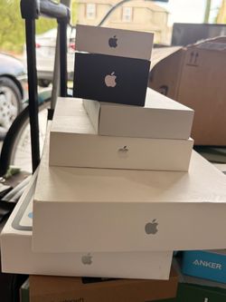 Boxes Apple products