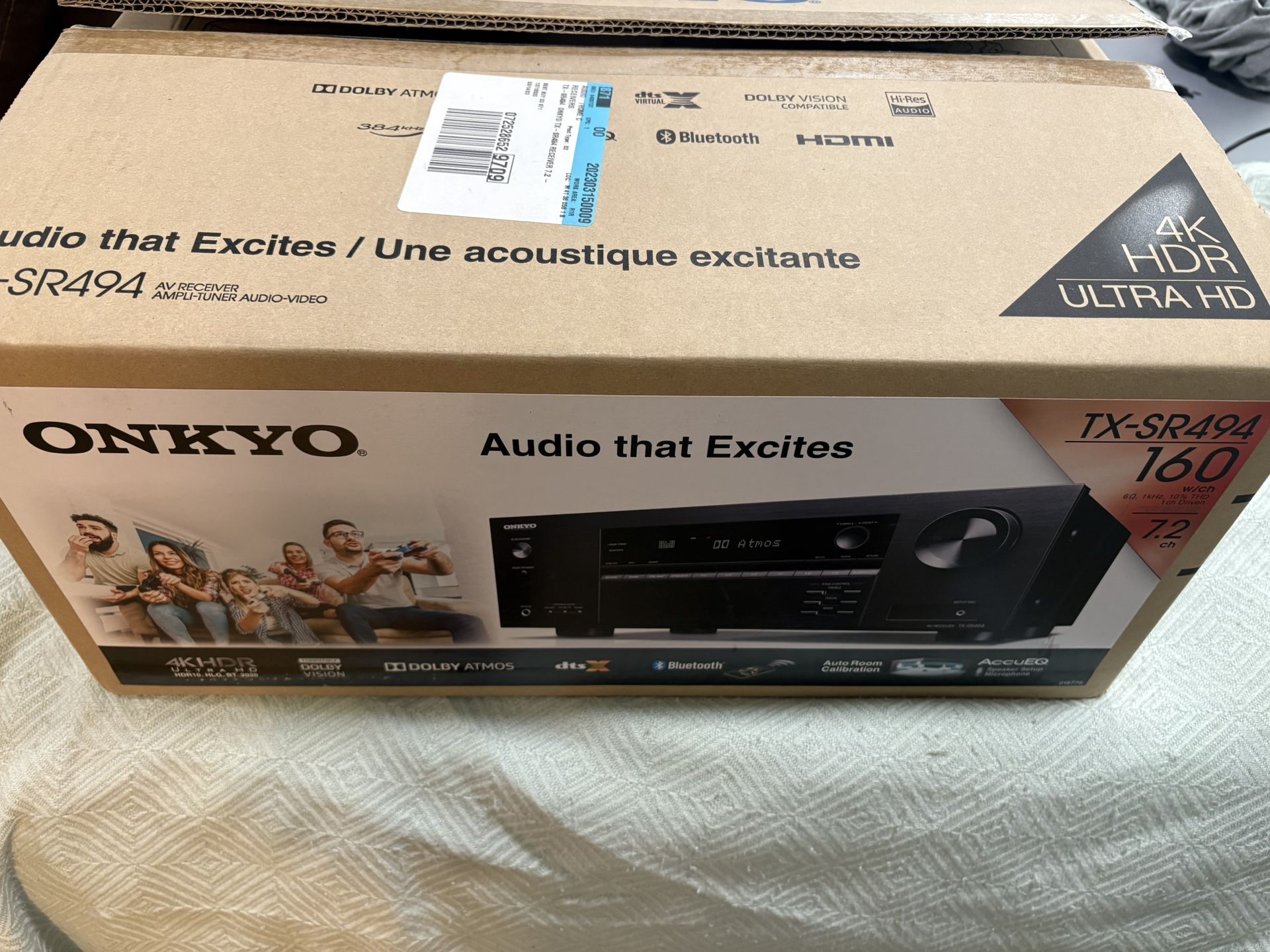 ONKYO TX-SR494 Sound System (brand new)