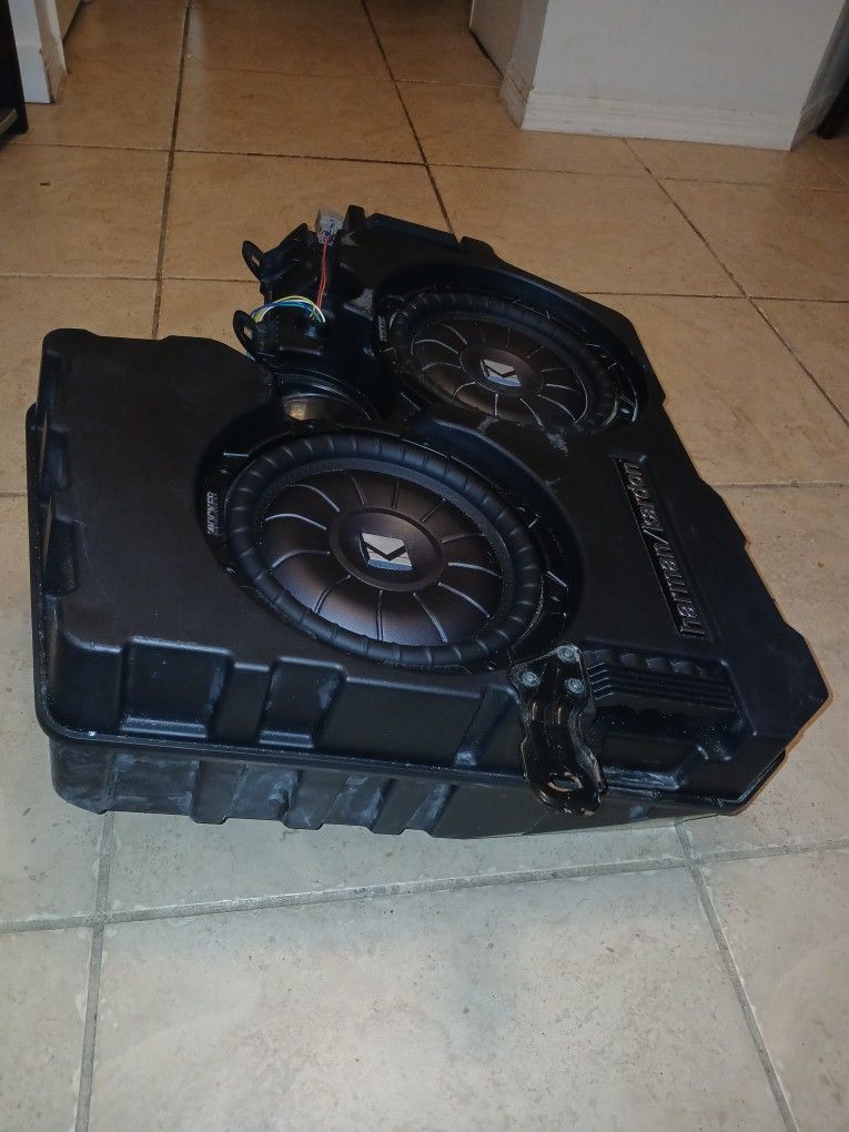 Dodge Charger Harmon Kardon Sub Box W. Kicker Sub Upgrade And Mono AMP Rockford