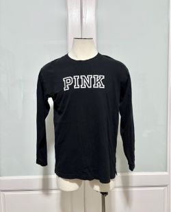 Pink Victoria Secret Distressed Bleach Wash Long Sleeve Top - Women’s Large (Unisex Fit) - Punk Goth Alt Emo Grunge Lil Peep Vibe⁠