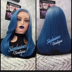 Human Hair Blended Lace Front Wig 