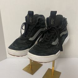 Vansguard High-Top Skate Shoes – Men’s Size 8 – Black Suede 