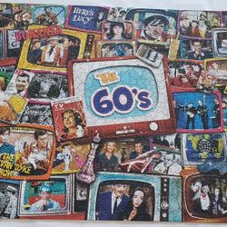 MasterPieces 1000 Piece Jigsaw Puzzle TV Time The 60’s