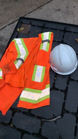 Hi-Vis Safety Vest and Hard Hat Set