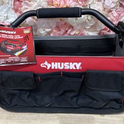 Husky 17 in. 18 Pocket Open Top Tool Bag