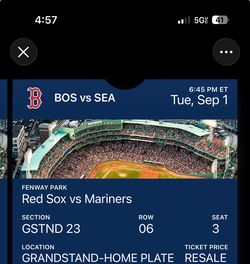 Red Sox tickets