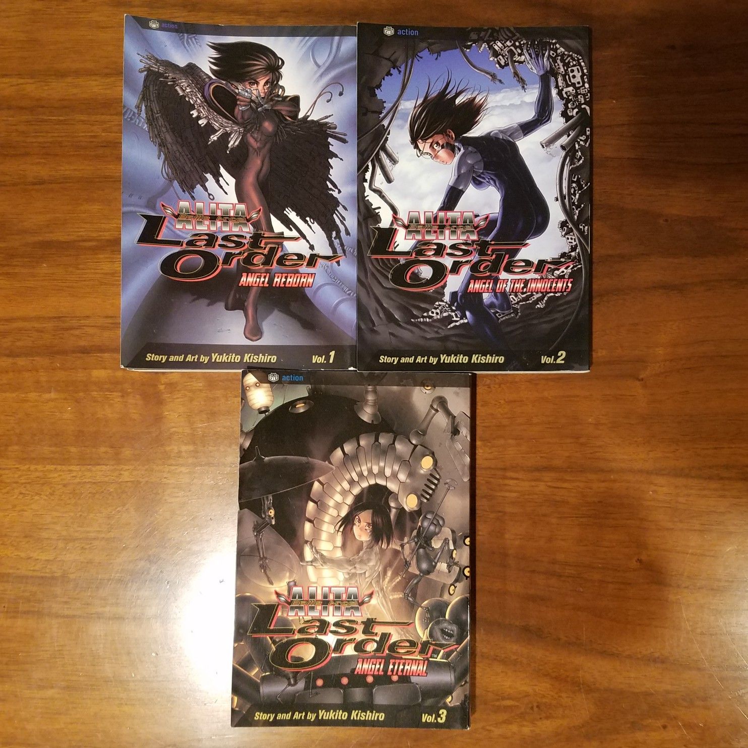 Battle Angel Alita Last Order Volumes 1, 2 and 3 Yuko Kishiro