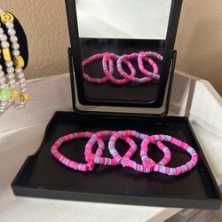 Preppy Pink Flower Bracelet🌺💕