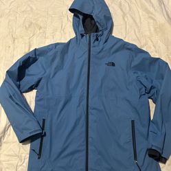  The North Face HyVent Blue Waterproof windbreaker With Inner Polyester Jacket