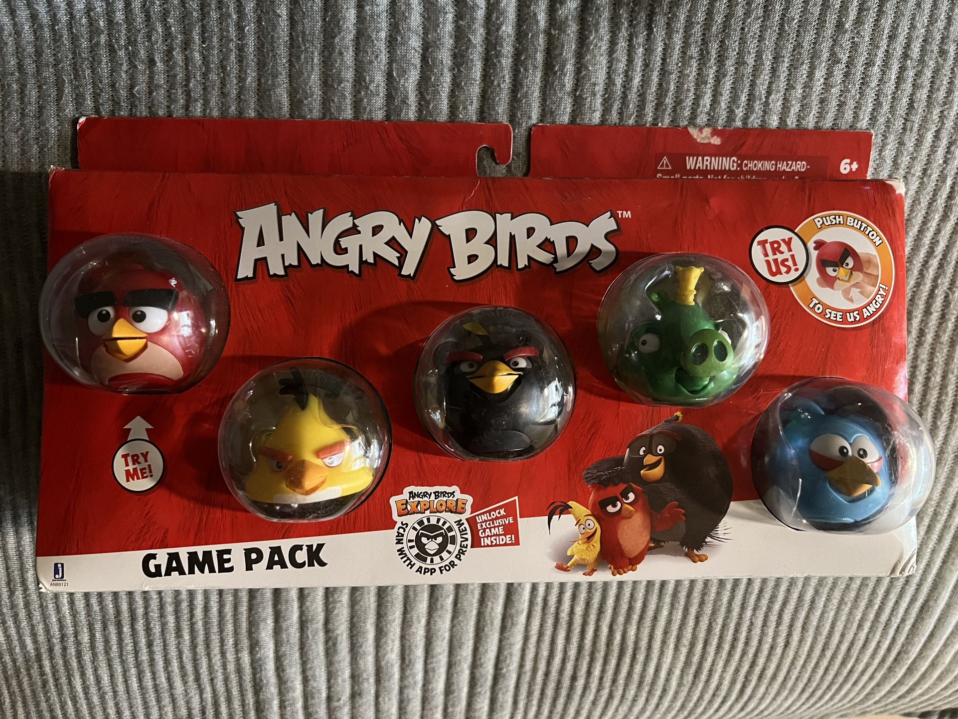 Brand New Angry Bird Game Pack Of 5 Characters 