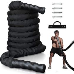Comie Poly Dacron 30ft Length Battle Rope Exercise Workout Training