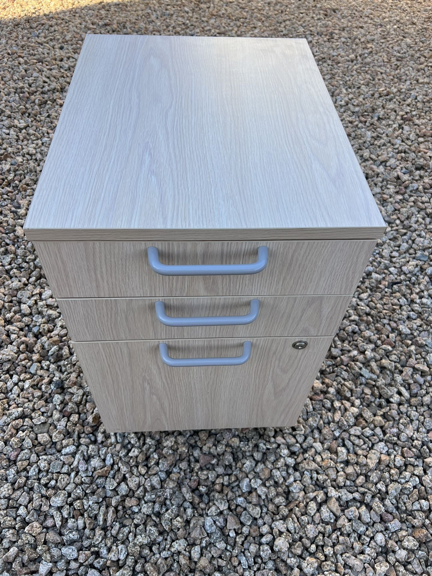 3-Drawer Vertical File Cabinet With Wheels