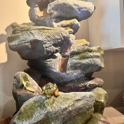 Alpine Corporation 22” 3-Tier Rock Fountain And 