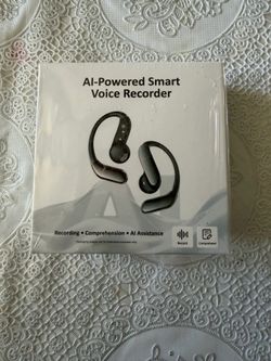 NEW AI-Powered Smart Voice Recorder Earbuds – Bluetooth Recording & AI Transcription