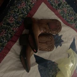 Cowboy boots leather