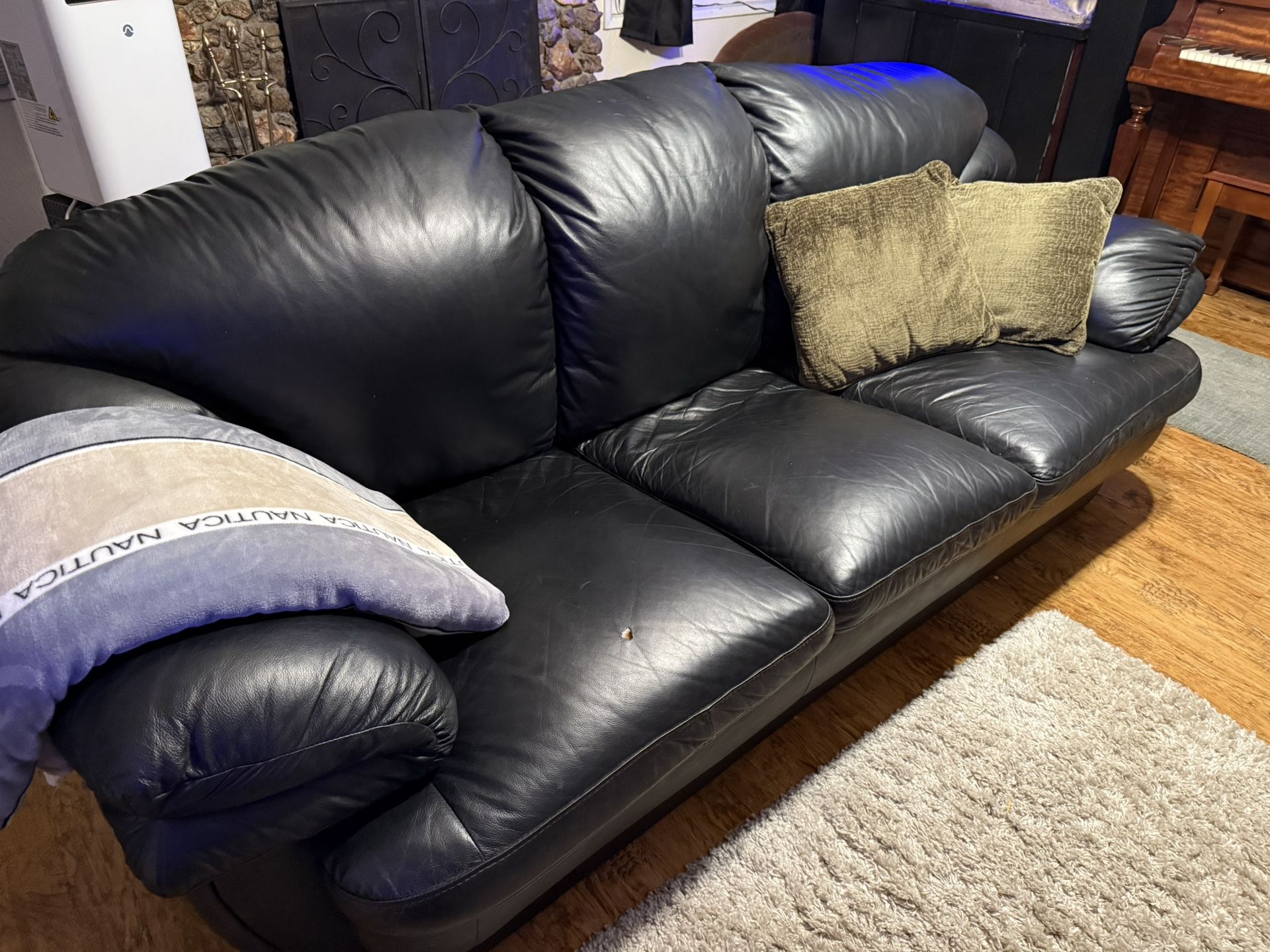 FREE Black Pleather Couch
