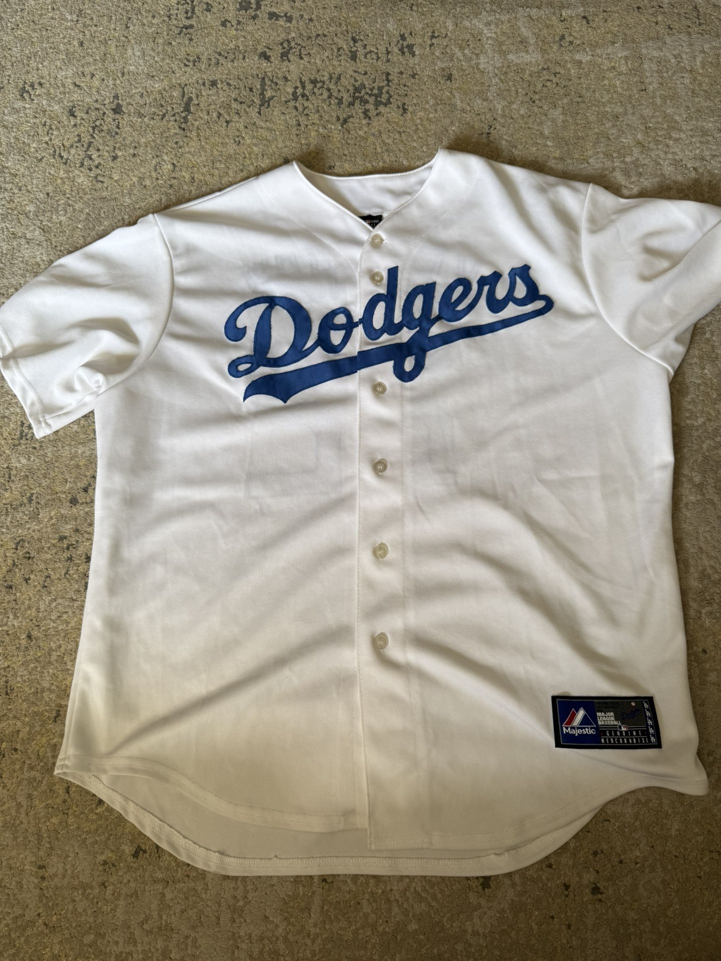 Authentic Majestic Cool Base Los Angeles Dodgers Kershaw Jersey Adult XL, Not Ohtani, Betts, Freeman, Yamamoto, Sasaki