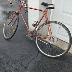 1972 Schwinn Continental Road Bike 67cm 10 Speed Steel USA Made Orange