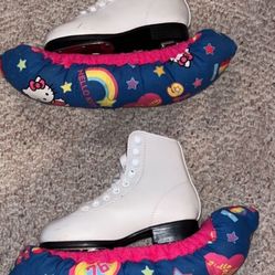 Ice Skates Kids Girls Size 10 (barely used with skate guards included)