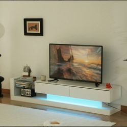 TV STAND  ( HIGH GLOSS  AND LED LIGHT) 