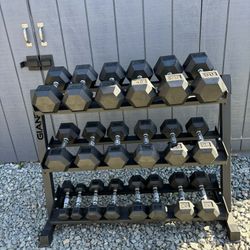 Dumbbells And Storage Rack