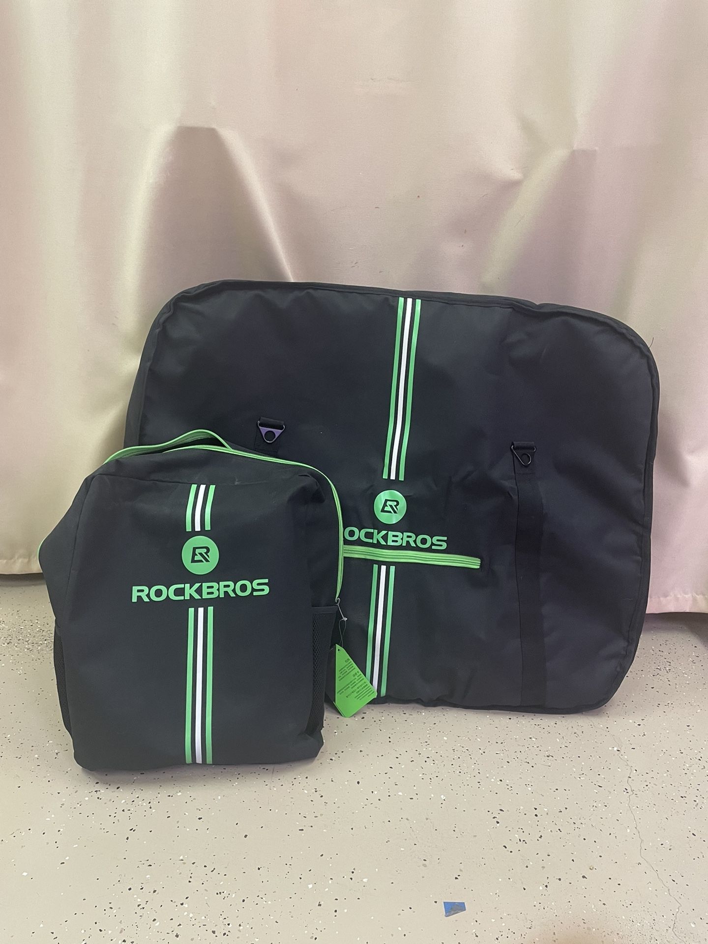 ROCKBROS Folding Bike Travel Bag and Backpack, Like New