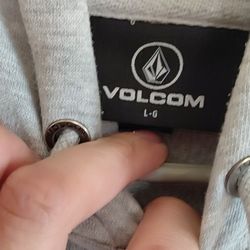 Volcom Grey Large Hoodie 