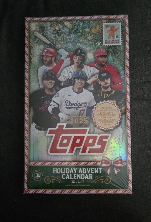2025 Topps Baseball Holiday Advent Calendar