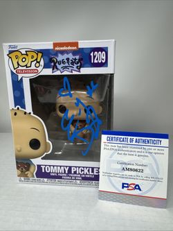 Autographed E.G. Daily Signed Tommy Pickles Rugrats #1209 Funko Pop PSA COA