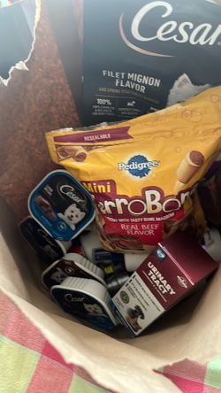 Various dog treats and otc meds from my doggie