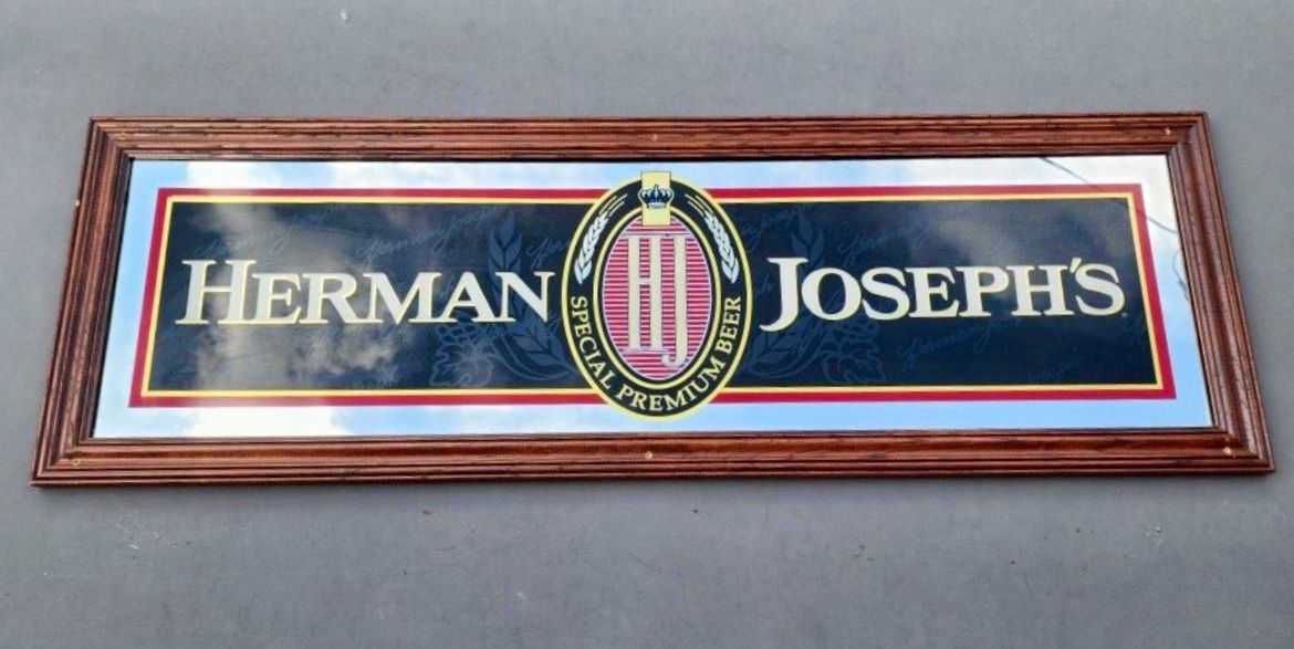 Herman Joseph's Framed Bar Sign Large