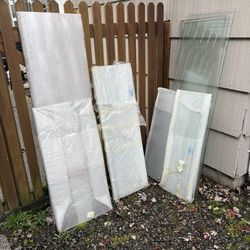 Cut Glass  (lot Of 10 )  Clear Smooth Edges