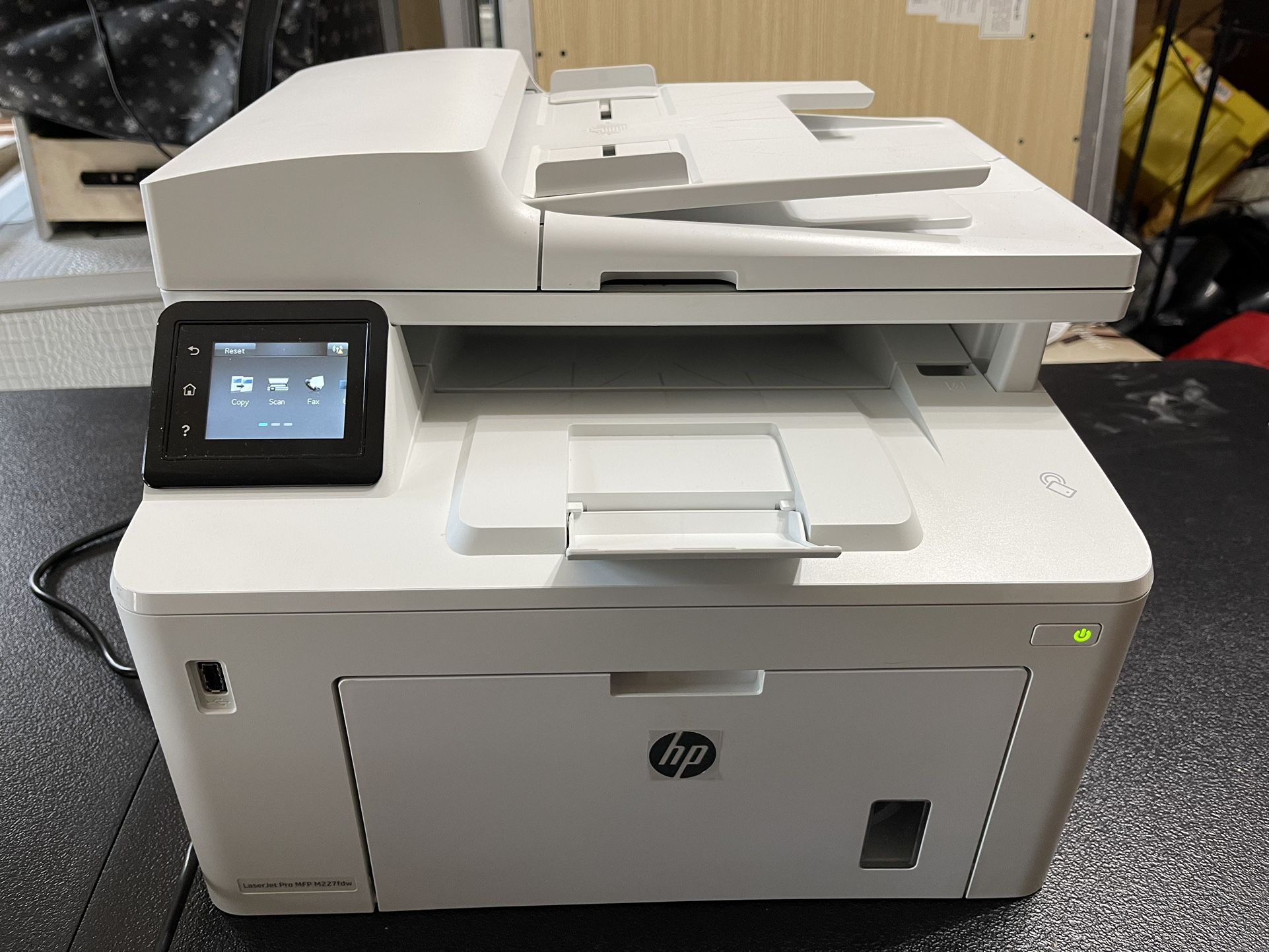 HP Laserjet Pro MFP M227fdw All-in-One Wireless NFC Monochrome Laser Printer-Print Scan Copy Fax -2.7" Touchscreen, 30 ppm, Auto Duplex Printing, 35-S