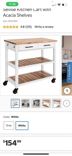 Seville Classics Kitchen Cart (New in Box)