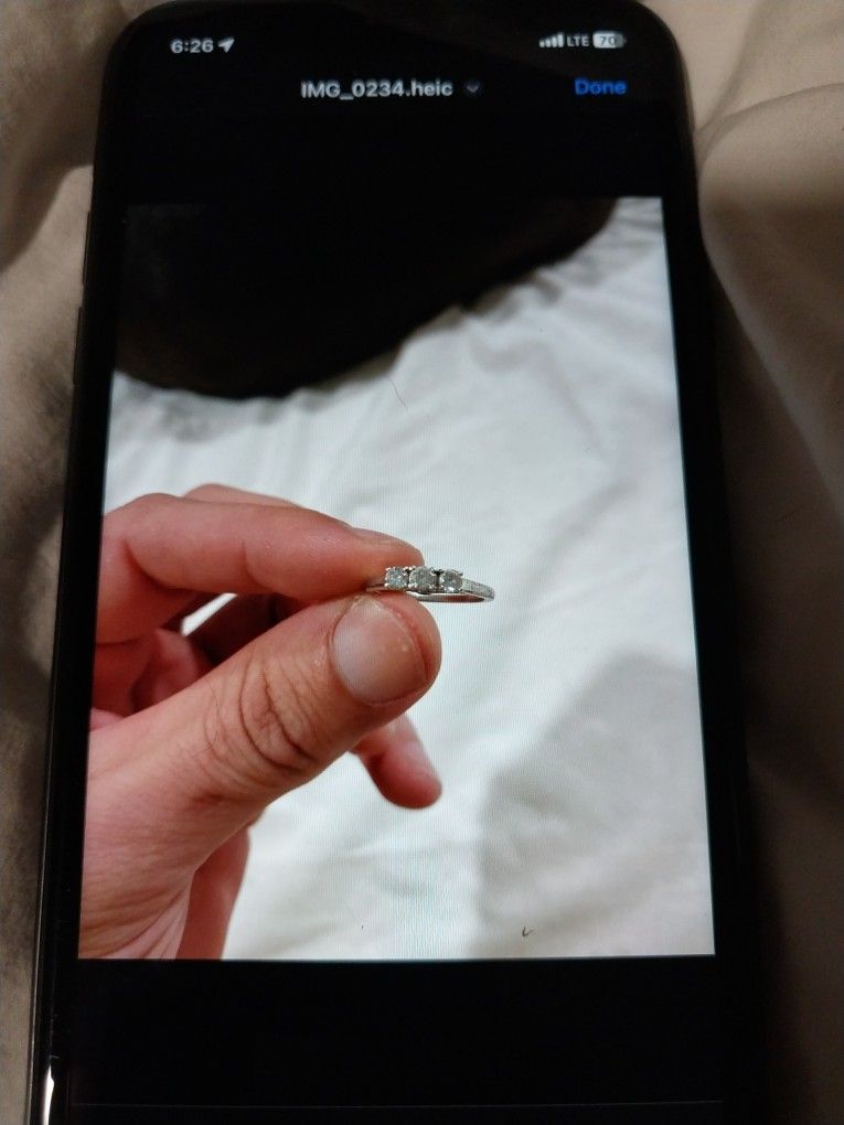 3 Stone Diamond Engagement Ring
