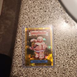 217a Trashy Trudy  Garbage Pail Kids Cards Sapphire Gold Card Is 03 / 15 Worth $350