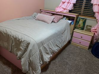 foundation of bed and drawer