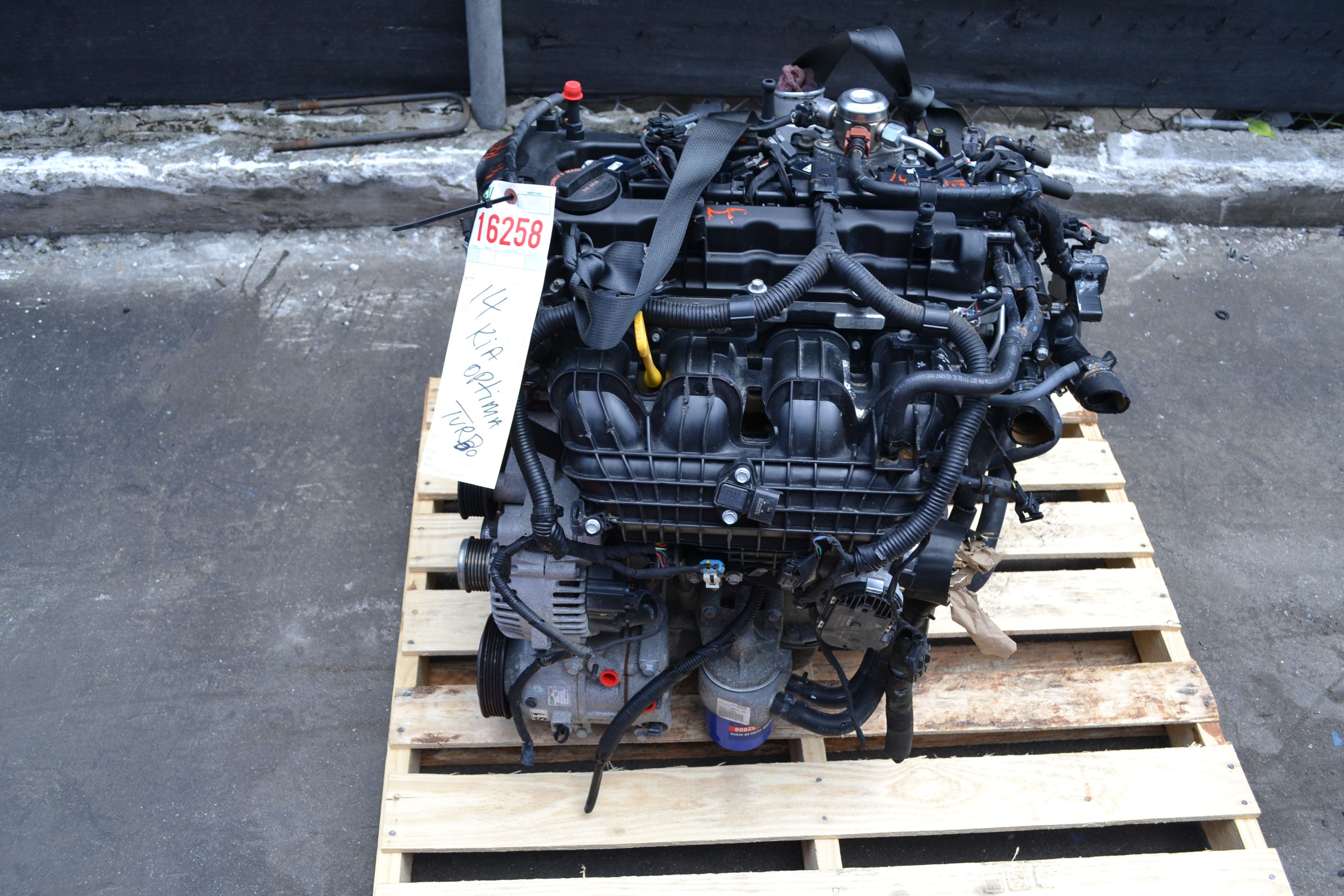 12-15 Kia Optima 2.0L OEM Turbo Engine Motor Assembly