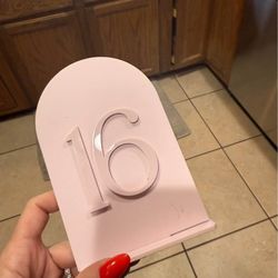 Wedding Table Numbers 1-16