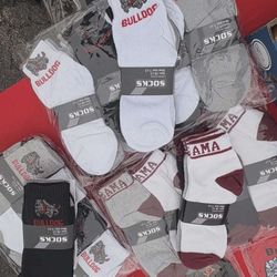  BULLDOGS/ALABAMA 3 PACK SOCKS