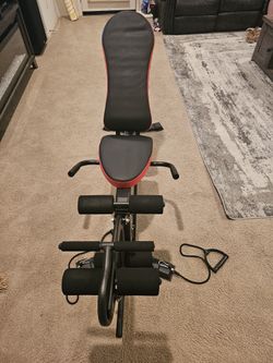 New Weight Bench And Dumbbells