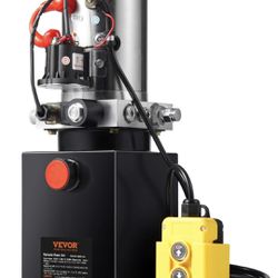 NEW! 8 Quart Power Unit, Single Acting, 0.91 GPM Flow Rate, 3200 PSI Max Relief Pressure, DC 12V