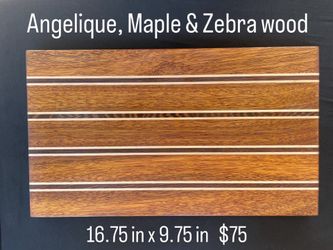 Exotic hardwood cutting board