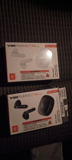 JBL ear buds two pair black and white.    Vibe flex 2