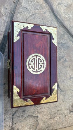 Vintage Wooden Treasure Chest Jewelry Box Antique Jewelry Organizer Jewelry Organizer